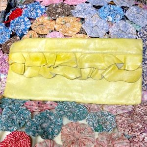 Ruffle Hobo clutch